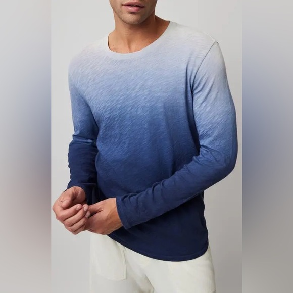 [ATM] Ombré “Salt Grey/Ink” Cotton Shirt - Size XXL NWT